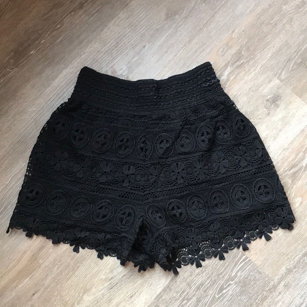 Black Lacey shorts